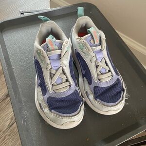 Nike Kids Purple and Gray Sneakers